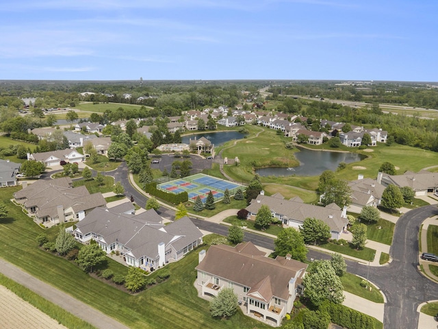 1300 St Andrews Dr, Holland, MI 49423 - aerial perspective of suburban area with a nearby body of water and a golf club
