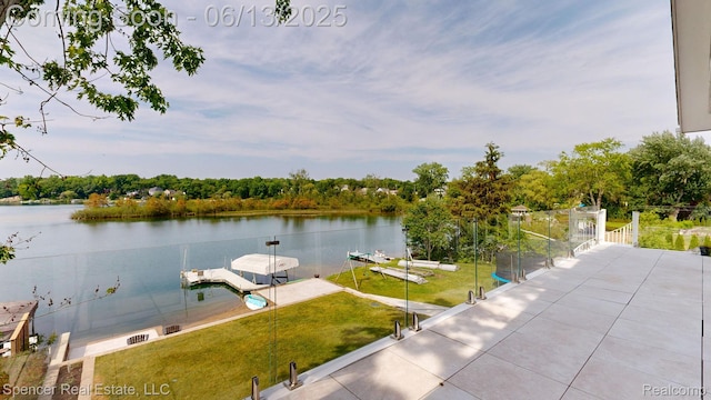 571 Dunleavy Dr, Highland, MI 48356 - water view with a dock