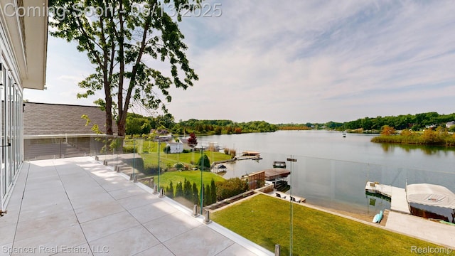 571 Dunleavy Dr, Highland, MI 48356 - water view featuring a dock