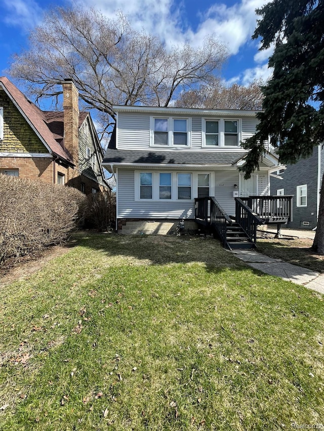 4368 Buckingham Ave, Detroit, MI 48224 - view of front of home with a front yard