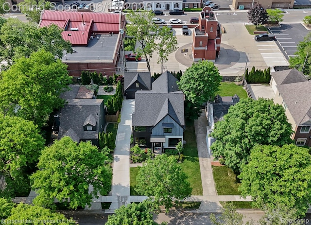 1044 Hazel, Birmingham, MI 48009 - aerial view of residential area