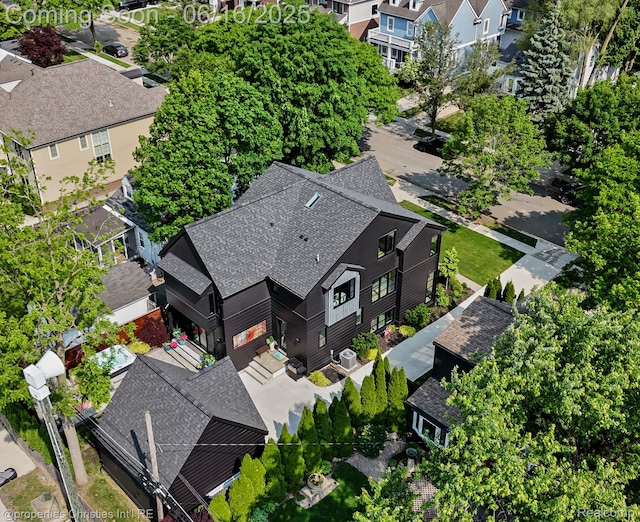 1044 Hazel, Birmingham, MI 48009 - aerial perspective of suburban area