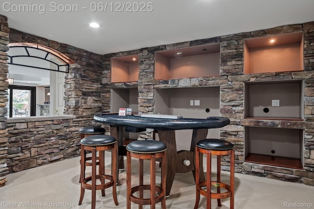 10993 Stoney Point Dr, South Lyon, MI 48178 - bar featuring carpet flooring