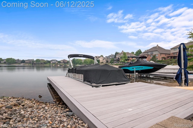 10993 Stoney Point Dr, South Lyon, MI 48178 - dock featuring a water view and a residential view