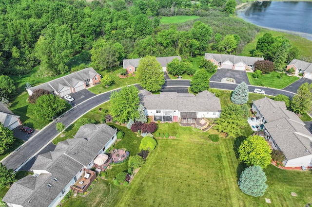 1273 Crystal Pointe Cir, Fenton, MI 48430 - aerial view of residential area with a large body of water