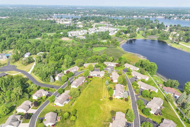 1273 Crystal Pointe Cir, Fenton, MI 48430 - aerial view of property's location featuring a large body of water and nearby suburban area