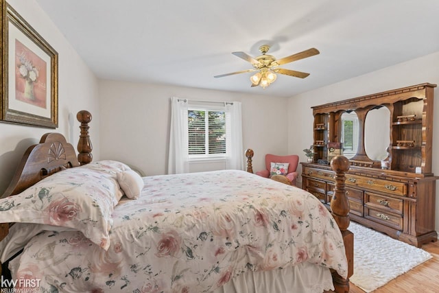 1273 Crystal Pointe Cir, Fenton, MI 48430 - bedroom featuring wood finished floors and ceiling fan