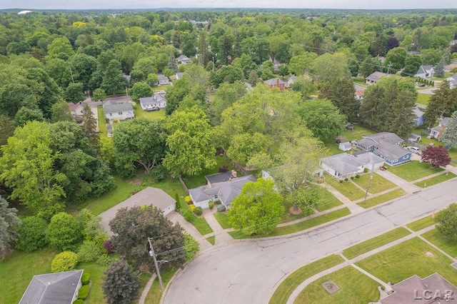 345 Alexander Dr, Adrian, MI 49221 - aerial view of residential area featuring a forest