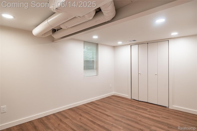 17330 Five Points St E, Dearborn, MI 48240 - finished basement with wood finished floors and recessed lighting