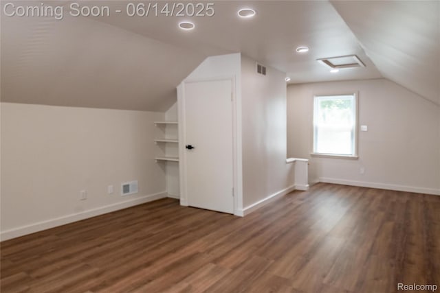 17330 Five Points St E, Dearborn, MI 48240 - additional living space with lofted ceiling, wood finished floors, and attic access