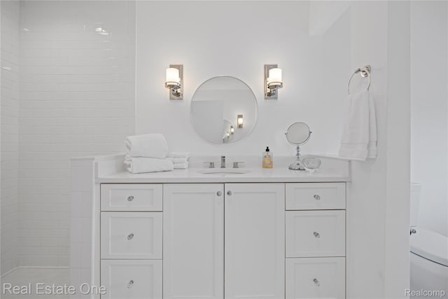 3856 Pine Lake Knoll Dr, West Bloomfield, MI 48324 - bathroom featuring vanity and toilet