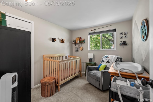 6615 Hatchery Rd, Waterford, MI 48327 - carpeted bedroom with heating unit and baseboards