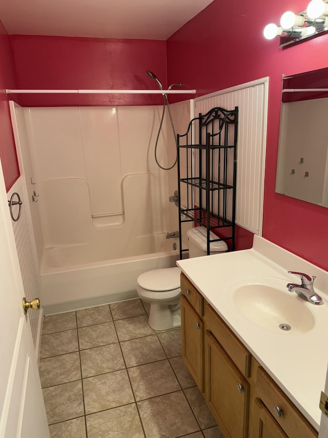 12 Picardy Pl, Hillsdale, MI 49242 - full bathroom with shower / tub combination, toilet, vanity, and tile patterned flooring