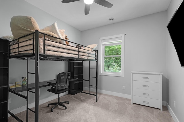 1304 Michillinda Rd, Muskegon, MI 49445 - carpeted bedroom featuring baseboards and an office area
