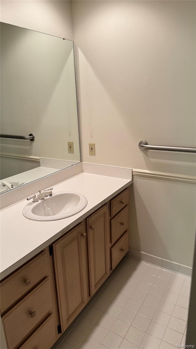 413 Covington Ct Unit 81, Northville, MI 48168 - bathroom featuring vanity and tile patterned flooring