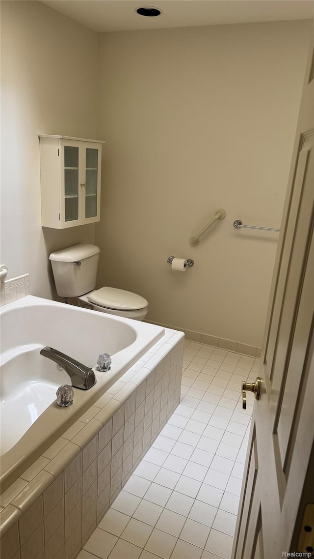 413 Covington Ct Unit 81, Northville, MI 48168 - bathroom with tile patterned floors and a garden tub