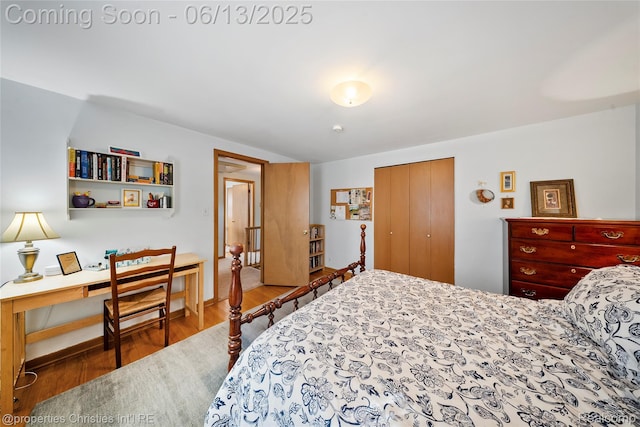 713 Claremont St, Dearborn, MI 48124 - bedroom with wood finished floors and a closet