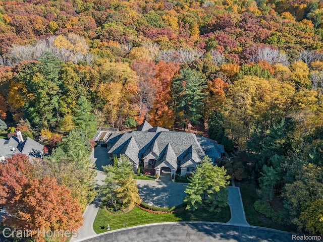20 Hidden Rdg, Bloomfield Hills, MI 48304 - view from above of property featuring a heavily wooded area