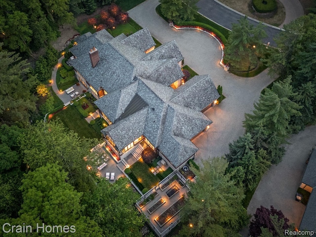 20 Hidden Rdg, Bloomfield Hills, MI 48304 - aerial view of property and surrounding area