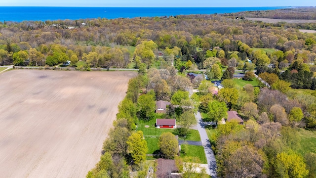 2794 W Park Ln, Benton Harbor, MI 49022 - aerial overview of property's location featuring a nearby body of water and a forest