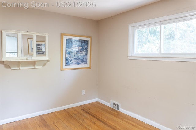 2856 Central St, Berkley, MI 48072 - empty room with baseboards and light wood-type flooring