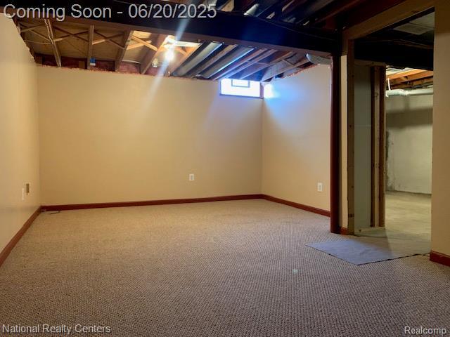 2041 N Arbor Way Dr Unit 71, Canton, MI 48188 - basement featuring carpet floors