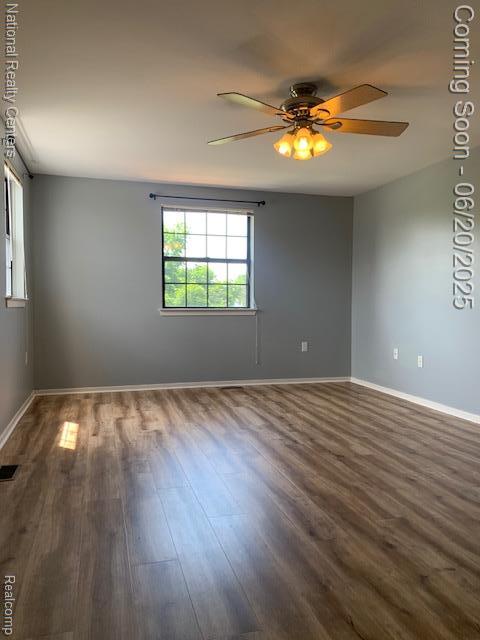 2041 N Arbor Way Dr Unit 71, Canton, MI 48188 - spare room featuring wood finished floors and a ceiling fan