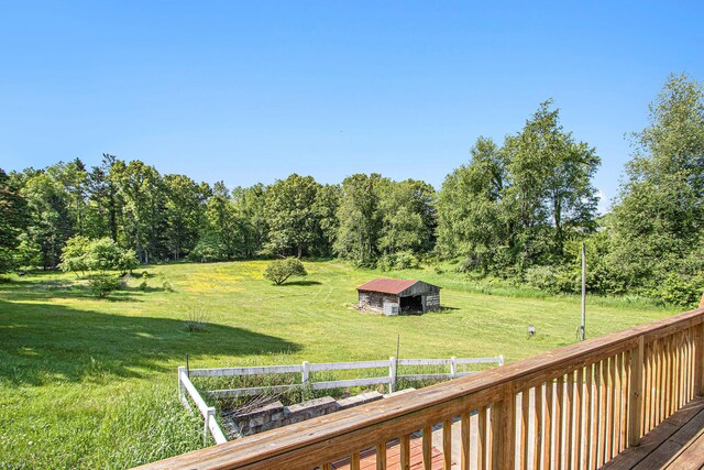14894 L Dr N, Marshall, MI 49068 - view of yard with an outbuilding