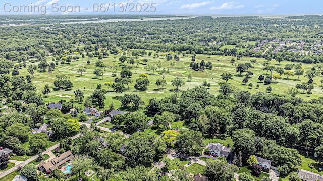 9875 Island Dr, Grosse Ile, MI 48138 - drone / aerial view of a golf club