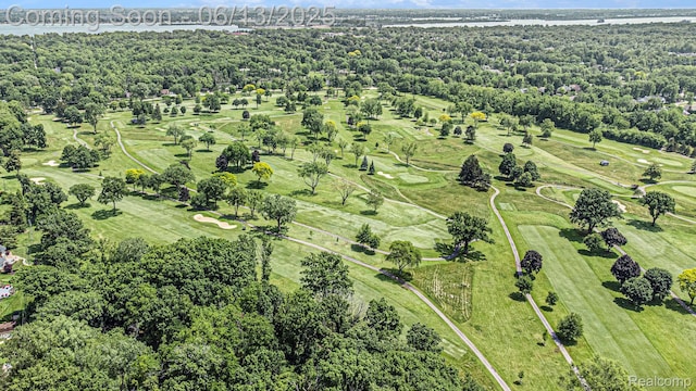 9875 Island Dr, Grosse Ile, MI 48138 - bird's eye view of a local golf course and a nearby body of water