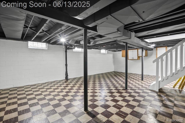 1630 N Denwood St, Dearborn, MI 48128 - basement featuring tile patterned floors and stairway