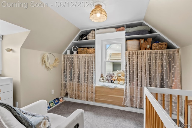 23083 Tawas Ave, Hazel Park, MI 48030 - bedroom featuring carpet flooring and lofted ceiling