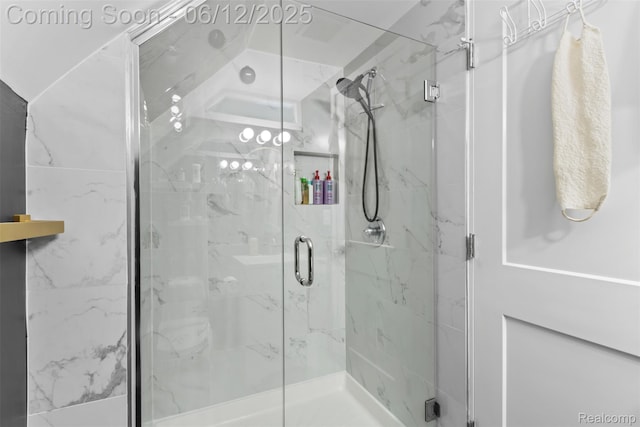 23083 Tawas Ave, Hazel Park, MI 48030 - full bath with a marble finish shower