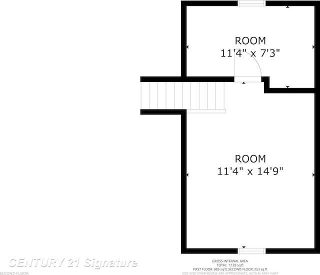 107 E Johns St, Durand, MI 48429 - room layout