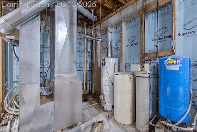12172 Rynn Rd, Emmett, MI 48022 - utility room featuring gas water heater