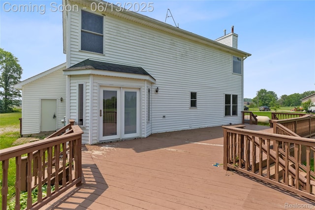 12172 Rynn Rd, Emmett, MI 48022 - view of wooden deck
