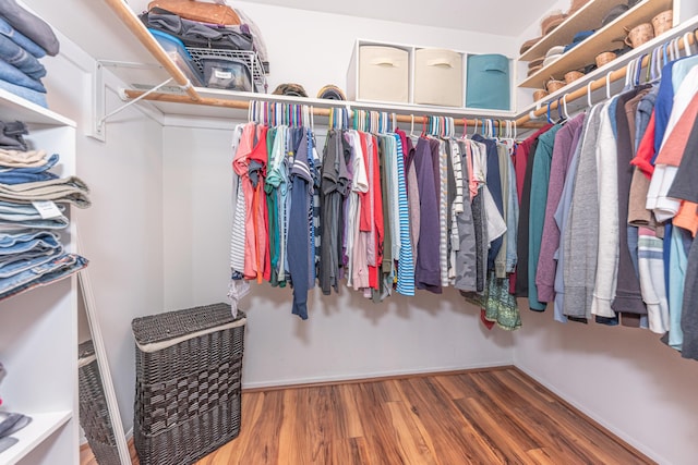 386 Hartman Ln, Saline, MI 48176 - spacious closet featuring wood finished floors