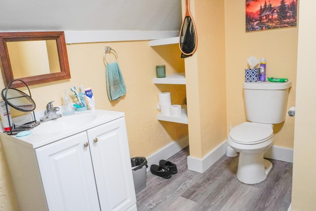 121 Houseman Ave NE, Grand Rapids, MI 49503 - bathroom featuring wood finished floors, toilet, and vanity