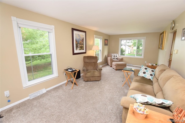 5483 Ameno Ln, Swartz Creek, MI 48473 - living room featuring carpet floors and baseboards