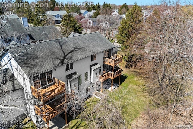 619 Winwood Cir, Walled Lake, MI 48390 - view from above of property