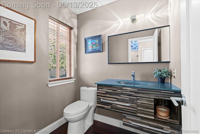 619 Winwood Cir, Walled Lake, MI 48390 - bathroom featuring vanity and wood finished floors