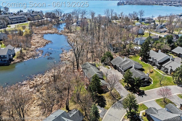 619 Winwood Cir, Walled Lake, MI 48390 - view of property location with nearby suburban area and a large body of water
