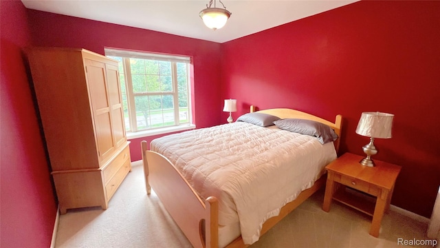 763 Chemung Forest Dr, Howell, MI 48843 - bedroom with light carpet and baseboards