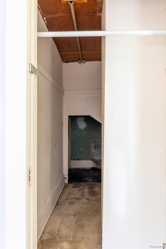 218 Clifford St, Lansing, MI 48912 - corridor featuring beam ceiling