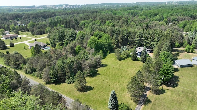 160 Wire Line Rd, Caro, MI 48723 - aerial view of a heavily wooded area