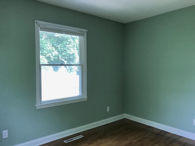66223 Grey Lake Rd, Sturgis, MI 49091 - unfurnished room featuring baseboards and dark wood-style flooring