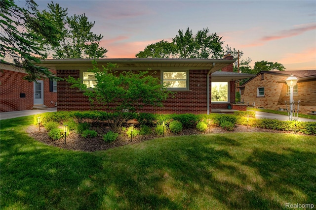 4006 Highfield Rd, Royal Oak, MI 48073 - view of front of property with a front yard and brick siding
