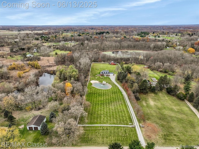 8173 Earhart Rd, South Lyon, MI 48178 - aerial view of property's location featuring a nearby body of water