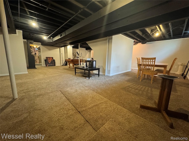 14232 Berryknoll Dr, Shelby Twp, MI 48315 - finished below grade area featuring carpet and baseboards