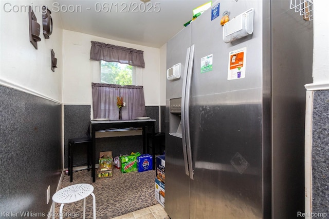 319 Marlborough St, Detroit, MI 48215 - kitchen with stainless steel fridge with ice dispenser